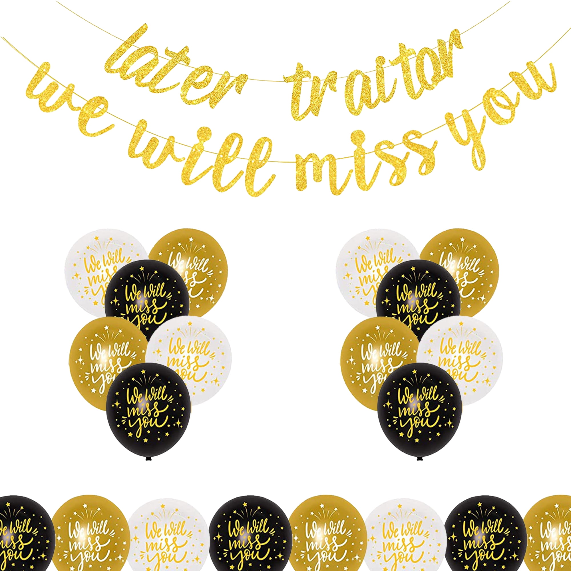 Retirement Party Decorations Set, Funny Goodbye Party Decor, Later