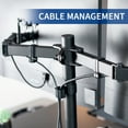 thumbnail image 2 of VIVO Black 36" Standing Desk Riser with Dual Monitor Stand for up to 30" Screens, 2 of 8