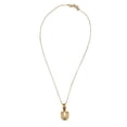 thumbnail image 2 of Collar con dije de oro laminado letra brillos U, 2 of 6