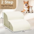 thumbnail image 3 of 15.7 Inch Dog Stairs for Small Medium Dogs – Wide Non-Slip Pet Steps for Standard Beds & Couches, High Density Foam with Gentle Slope for Senior Pets, Machine Washable, 3 of 8