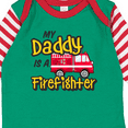 thumbnail image 4 of Inktastic My Daddy is a Firefighter with Fire Truck Boys or Girls Long Sleeve Baby Bodysuit, 4 of 5