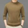 thumbnail image 2 of Kilaqueen Mock Neck Sweaters for Men Casual Solid Color Fall Winter Outfits Regular Fitness Knitted Cozy Sweaters Chunky Warm Basic Pullover Tops, 2 of 6