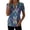 Z10 Navy, variant on Erwazi Women's Short Sleeve Printed Blouse Zip V Neck Trendy Relax Fit Pullover Summer Casual Tops