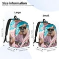 thumbnail image 4 of Xecao Island Vacation Guinea Pig for Canvas College Laptop Backpack, Durable Rucksack Travel Notebook Bag School Backpack Book Bag for Men Women, 4 of 8