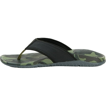 

QUIETTCEX Mens Auna Sandal Black/Camo 13