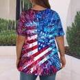 thumbnail image 5 of successthop Independence Day Womens T Shirt Flags Plus Size USA Birthday Tunic Tops Casual Shirts Crewneck Clothes XL, 5 of 5