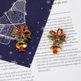 thumbnail image 3 of 1 broche navideño vintage con diamantes de imitación, regalo de Navidad para mujer y niña., 3 of 4