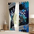 thumbnail image 3 of Castle Fairy Cool Dirt Bike Black Out Curtains for Boys, Bold Motocross Graphic Curtains Pack of 2 (42x63 Each) for Bedroom, Blue, 3 of 6