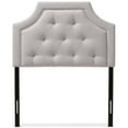 thumbnail image 3 of Baxton Studio Mars Modern and Contemporary Greyish Beige Fabric Twin Size Headboard, 3 of 6