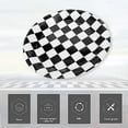 thumbnail image 3 of 100 Pcs Race Car Plates 7" Black and White Checkered Paper Plates Disposable Dessert Dinner Plate for Race Fans Kids Race Car Themed Birthday Party Baby Shower Favors Supplies, 3 of 7