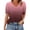 Wine, variant on HomeDM Women's Short Sleeve V Neck T-Shirts Summer Casual Pullover Tops Loose Fit Dressy Shirts - Hot Pink/L