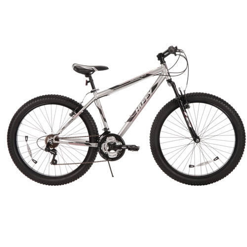 26" Huffy Men's Fortress 3.0 MidFat Plus Tire Mountain Bike, Silver