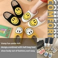 thumbnail image 2 of Smiley Face Slippers,Retro Soft Plush Lightweight House Slippers Slip-on Cozy Indoor Outdoor Slippers,Slip on Anti-Skid Sole, 2 of 16