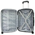 thumbnail image 4 of CalBags Kemyer Quest 2-Piece Hardside Lightweight Expandable Spinner Suitcase Luggage Set- Black (20 & 25), 4 of 8