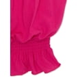 thumbnail image 3 of Pink Velvet Girls' Woven Prairie Top, Sizes 4-16, 3 of 3