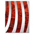 thumbnail image 2 of Designart "Fusion Vector of Volcanic Red II" Tachisme Oversized Wall Mirror - Modern Abstract Hallway Decorative Wall Mirrors - Multiple Color Options, 2 of 6