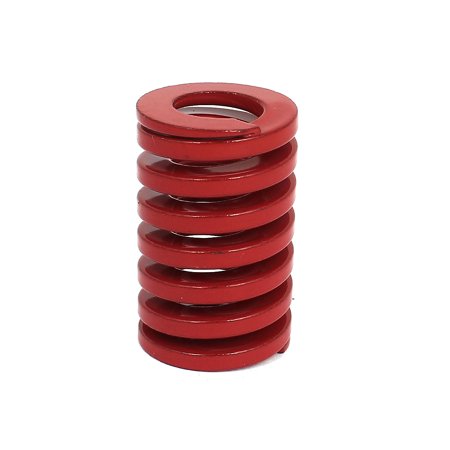 - 25mm OD 40mm Long Coil Medium Load Stamping Compression Mold Die Spring Red