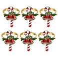 thumbnail image 5 of Mdesiwst 6Pcs Enamel Christmas Napkin Rings Elegant Xmas Tree Reindeer Snowflake Napkin Holders Christmas Wedding Party Table Decor, 5 of 8