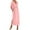 Pink, variant on Kmdttou Women's Summer Short sleeved V-neck Bohemian Fashion Solid Color High Waist and Ankle Split V-neck Dress A-Line Swing V-Neck 3/4 Sleeve,Chic Day Dresses for Ladies Summer Wear