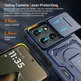 thumbnail image 6 of Case suitable for Motorola Moto Edge 60 Pro / Moto Edge 2025, anti-slip and scratch-resistant, shockproof and drop-resistant, built-in stand, sliding lens protective cover, military-grade protection, 6 of 7