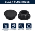 thumbnail image 2 of Unique Bargains 6 Pcs Black Plug Holes, H26 Rubber Button Plug for 25mm/0.98' Hole, 2 of 6