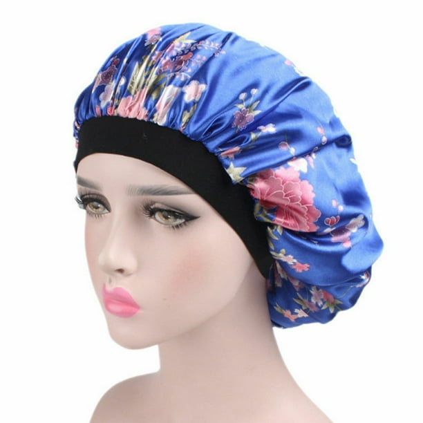 Hopiumy New Women Satin Headscarf Sleeping Hair Wrap Silk Cap