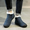 thumbnail image 7 of Earlde Men's Women's Winter Warm Slippers with Fuzzy Plush Lining Slip on House Shoes with Indoor Outdoor Anti-Skid Rubber Sole, 7 of 7