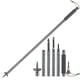 thumbnail image 1 of Bastones de senderismo 7 en 1, bastón de trekking para exteriores, bastón telescópico de aleación de aluminio, a prueba de golpes, antideslizante, con cuchillo táctico, destornillador, brúju, 1 of 5