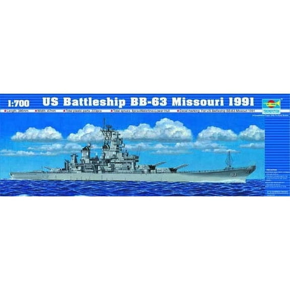 Trumpeter 5705 US Battleship Missouri 1991 1/700 Scale Plastic Model Kit