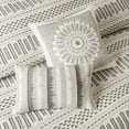 thumbnail image 6 of INK+IVY Rhea Cotton Clipped Jacquard Comforter Mini Set in Ivory/Charcoal, 6 of 11