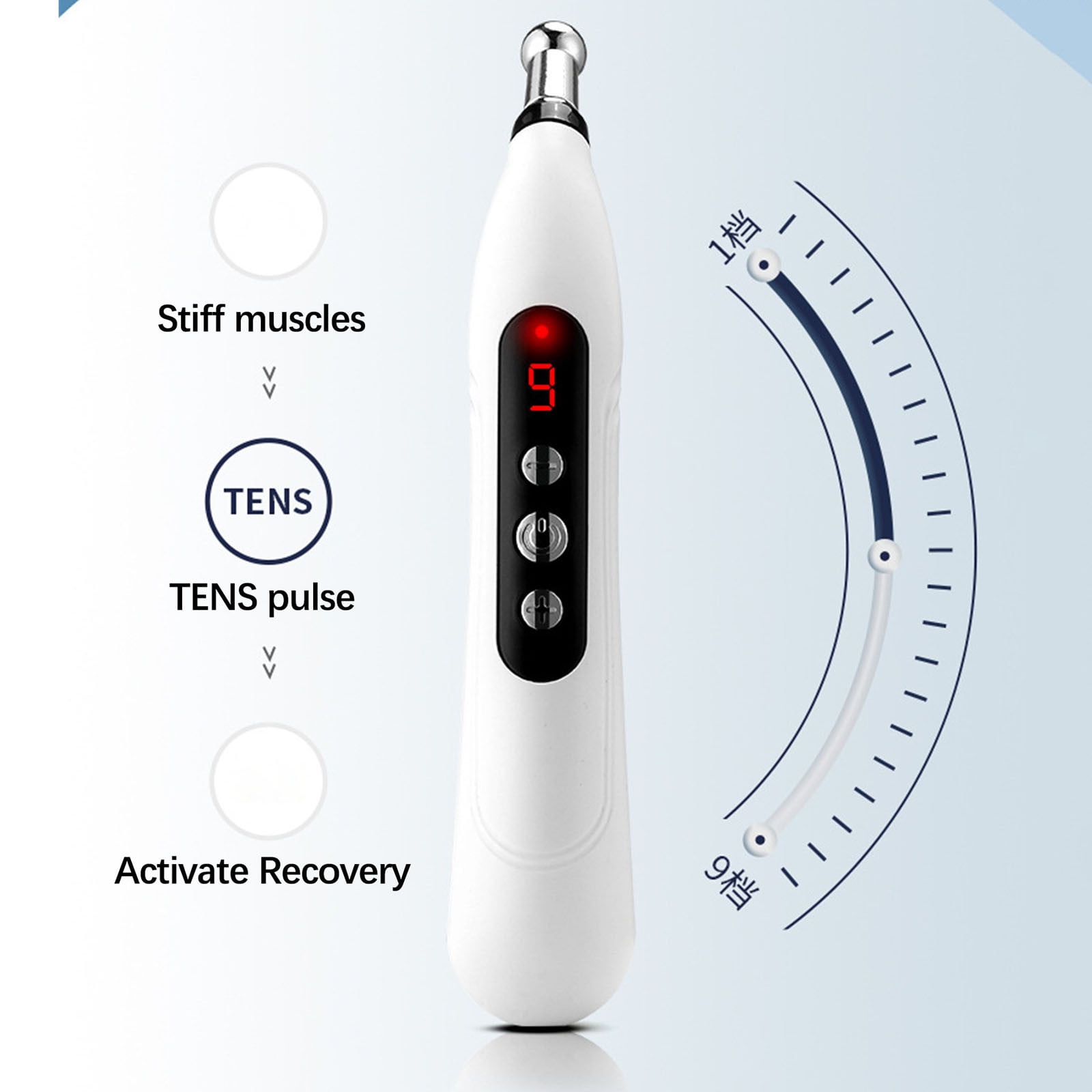OugPiStiyk Mini Massager for Muscles, Rechargeable Pen Electronic Acupoint Dredging intelligent Acupoint Searching and Tendon Pulling Physiotherap instrument