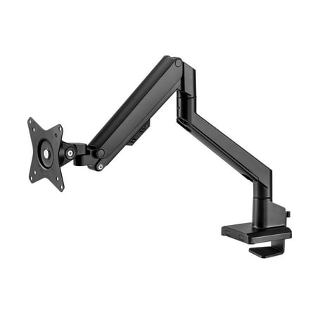 Workstream by Monoprice Low Profile Single Monitor Gas Spring Desk Mount - Up to 32in/19.8 lbs Screens, Detachable VESA