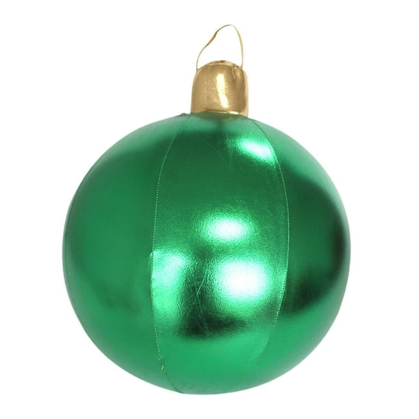 Bola inflable navideña, globo inflable, bola navideña gigante para fiestas Verde
