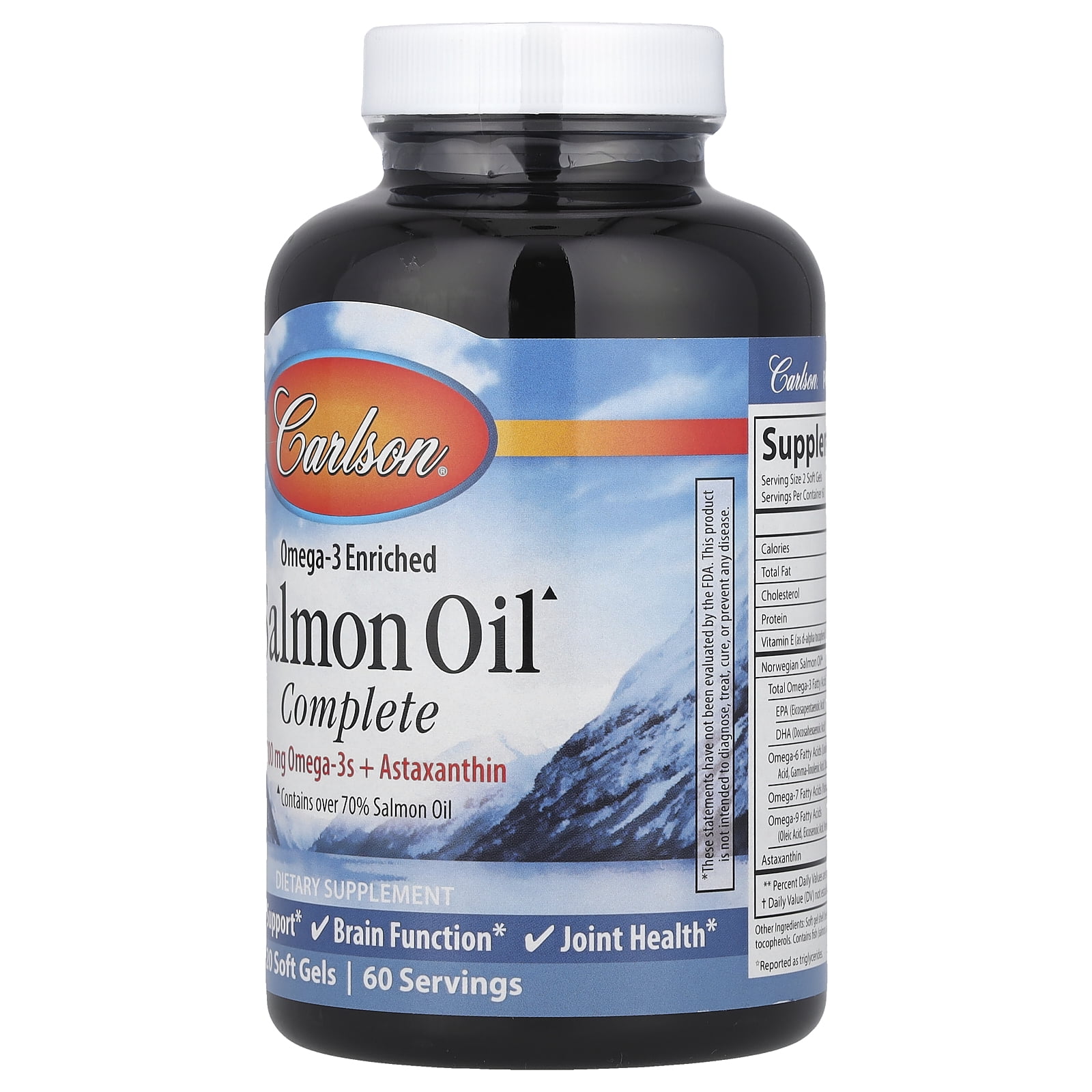 Carlson Salmon Oil - 180 soft gels