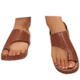 thumbnail image 2 of Daolelai Women's Summer Fashion Solid Color Clip-Toe Massage Insole Beach Sandals Casual Slippers, 2 of 9
