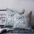thumbnail image 2 of 26x26 Pillow Covers Set of 2, Coastal Octopus Throw Pillow Covers Decorative Couch Cushion Case, Farmhouse Nautical Ocean Conch Coral Microfiber Square Pillowcases for Bedroom Car Living Room, 2 of 7
