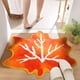 thumbnail image 1 of Alfombras de calabaza para Halloween, alfombra con forma de hojas de arce y calabaza, para el Día de Acción de Gracias, decoración de Halloween para sala de estar, dormitorio, cocina y baño., 1 of 5