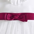 thumbnail image 4 of Tqyyweavej Girl Summer Dresses Ruffle Sleeveless Lace Princess Sundress Cute Bow Belt Toddler Girl Tutu Dress 3-10T, White, 4 of 9