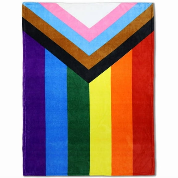 Progress Pride Soft Plush 50x60in Blanket