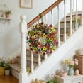 thumbnail image 4 of Spring-Summer Door Decor Artificial Wreath 13.78Inch Indoor Decorative Wreath Wedding Home Decor For Walls Windows And Porches, 4 of 9