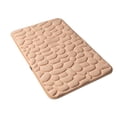 thumbnail image 2 of Injueey Alfombrilla de baño de secado rápido, gruesa, lavable, absorbente, para baño, gran alfombrilla de baño para entrada de baño, Juegos de accesorios de baño Marrón claro 40x60cm, 2 of 6