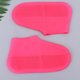 thumbnail image 4 of Cubrezapatos Cubierta impermeable reutilizable para zapatos de lluvia Bota de lluvia para exteriores de silicona (Rose Red S), 4 of 5