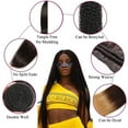 thumbnail image 6 of Human Hair Bundles,Straight 4 Bundles 18 20 22 24 Inch,16A Bundles Human Hair,100% Unprocessed Virgin Brazilian Hair Extensions Double Weft, Quick Weave Sew In Hair Bundle, 6 of 7
