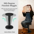 thumbnail image 6 of Canddidliike Adjustable Active Learning Stool Sitting Home Office Wobble Chair with Cushion Seat -Black, Home Office Computer Desk Chair, Ergonomic Office Chair for Bedroom,Study, 6 of 7