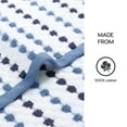 thumbnail image 2 of Mainstays Performance Cotton Bath Towel, Super Soft Quick Dry Fade Resistant, Blue Dot Pattern, 2 of 8