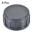 thumbnail image 3 of G Pipe Fitting Cap, Female Thread Hose Connector, for Garden and Outdoor Water Pipes End, 6Pcs, Gray 1PT, 3 of 5