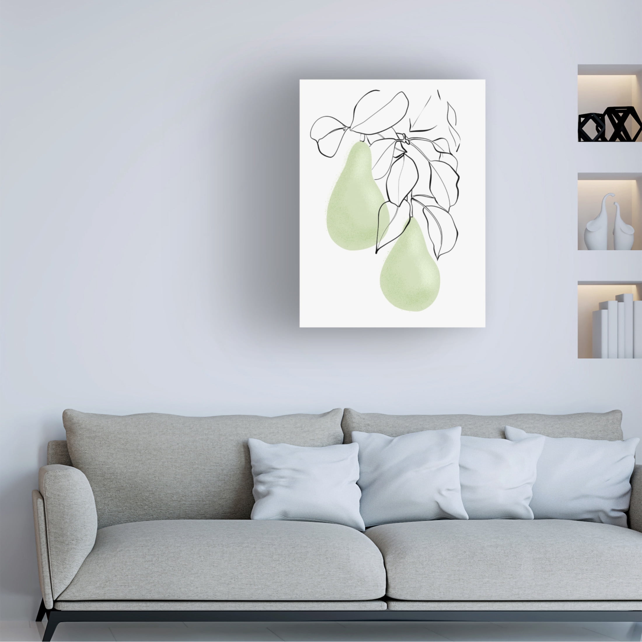 Canvas Wall Art - Rosana Laiz Blursbyai 'Wen pears' Wall Art for Living Room, Bedroom, or Office Décor by Trademark Fine Art - 35 x 47 Inches