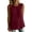 Wine, variant on Noric Women Tank Tops Crew Neck Spring Summer Casual Smocked Chic Loose with Pleated Mesh Fashion Clothes