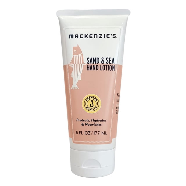 MACKENZIE'S Sand & Sea Lotion 6 oz - Regalos para pescadores - Regalos para hombres - Regalos para mujeres - Natural - Hidratante - Loción de manos - Loción corporal