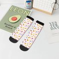 thumbnail image 7 of Fuzoiu Cartoon Birds & Flowers Print Adult Socks, Crew Moisture-wicking Socks, Unisex Cushion Crew Socks,Casual Sports Ankle Socks, 7 of 7